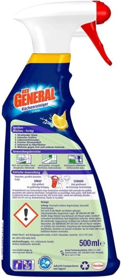 Der General Küchenreiniger Zitrone Spray 500 Ml Reinigungsmittel Reiniger -Geschäft Für Haushaltsreinigung 026a841b ac6a 4da5 8465 08a8e056c52e