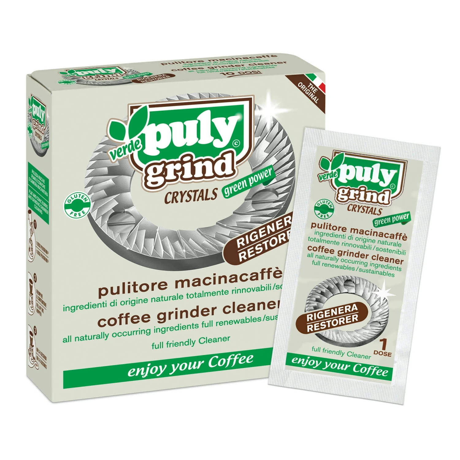 Puly Grind Kaffeemühlen-Reiniger Crystals 10x15 G 3 Puly Grind Kaffeemühlen-Reiniger Crystals 10x15 G
