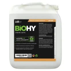 BiOHY Creme Seife (50x10l Kanister) | Hautschonende, Rückfettende Und Geruchsneutrale Handseife Bereich PHOSPHATFREI | Ohne Parfüm Und Farbstoffe -Geschäft Für Haushaltsreinigung 088c54a9 61ee 40fe 9b85 48a5f29f1ecc