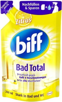Biff Bad Total Zitrus Badreiniger Bad Reiniger Badezimmer 3x250 Ml Nachfüllpack -Geschäft Für Haushaltsreinigung 14aabb3e 0157 43b0 b2ad 3fdd3c38b9ac