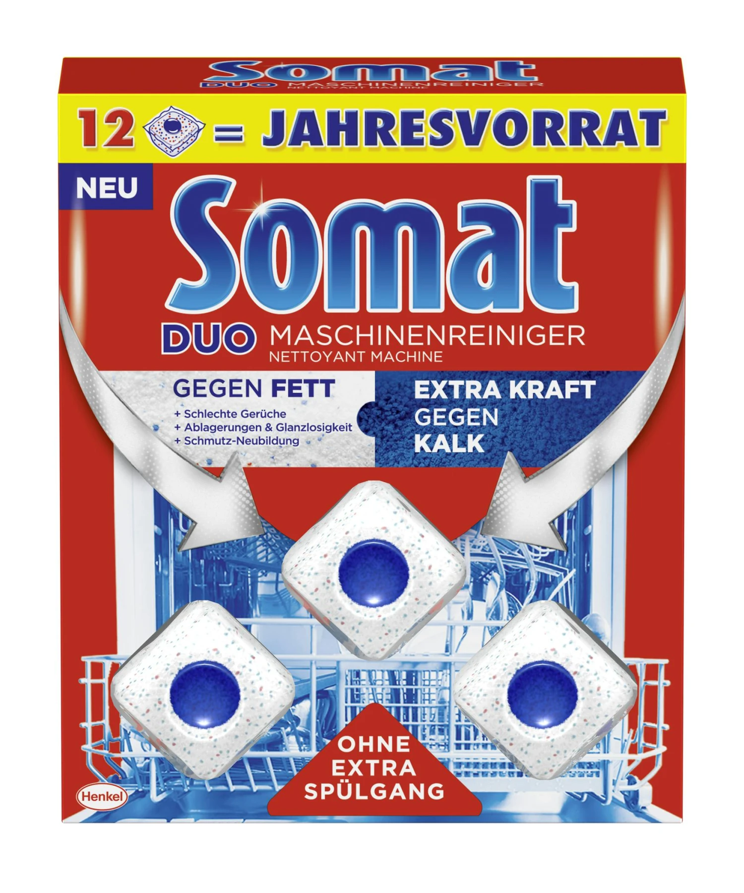 Somat Maschinenreiniger Hygienisch Und Sauber Spülmaschinen Tabs 7x12 Stück 8 Somat Maschinenreiniger Hygienisch Und Sauber Spülmaschinen Tabs 7x12 Stück – Bild 6