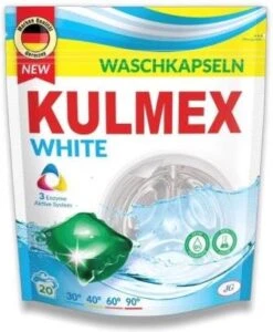 KULMEX - Waschmittel(Caps) - WHITE, 120 Stück (6x20)