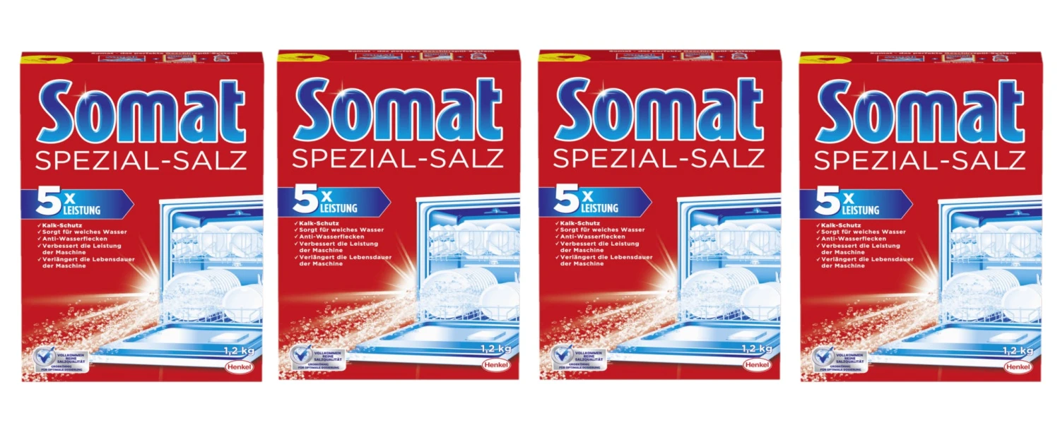 Somat Spezial-Salz Spülmaschinensalz Spülmachine Geschirrspülleistung 8 X1,2kg 5 Somat Spezial-Salz Spülmaschinensalz Spülmachine Geschirrspülleistung 8 X1,2kg – Bild 3