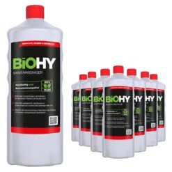 BiOHY Sanitärreiniger (12x1l Flasche) | Kalkzersetzendes Konzentrat Für Den Sanitärbereich | Badreiniger Mit Angenehme & Frischen Duft | EXTRA STARK 11 BiOHY Sanitärreiniger (12x1l Flasche) | Kalkzersetzendes Konzentrat Für Den Sanitärbereich | Badreiniger Mit Angenehme & Frischen Duft | EXTRA STARK -Geschäft Für Haushaltsreinigung 309cf4a0 e00c 4df0 ac06 2a814464f1fd 3