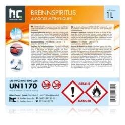1 X 1 Liter Brennspiritus 94% -Geschäft Für Haushaltsreinigung 30fcf499 b3aa 4ff3 8399 741946081bcf