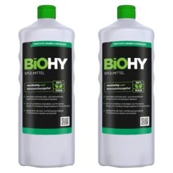 BiOHY Spülmittel (3x1l Flasche) | Frei Von Schädlichen Chemikalien & Biologisch Abbaubar | Glanz- & Fettlöseformel -Geschäft Für Haushaltsreinigung 3b4b4d80 cc50 47f5 b24a e9f17477b506 1