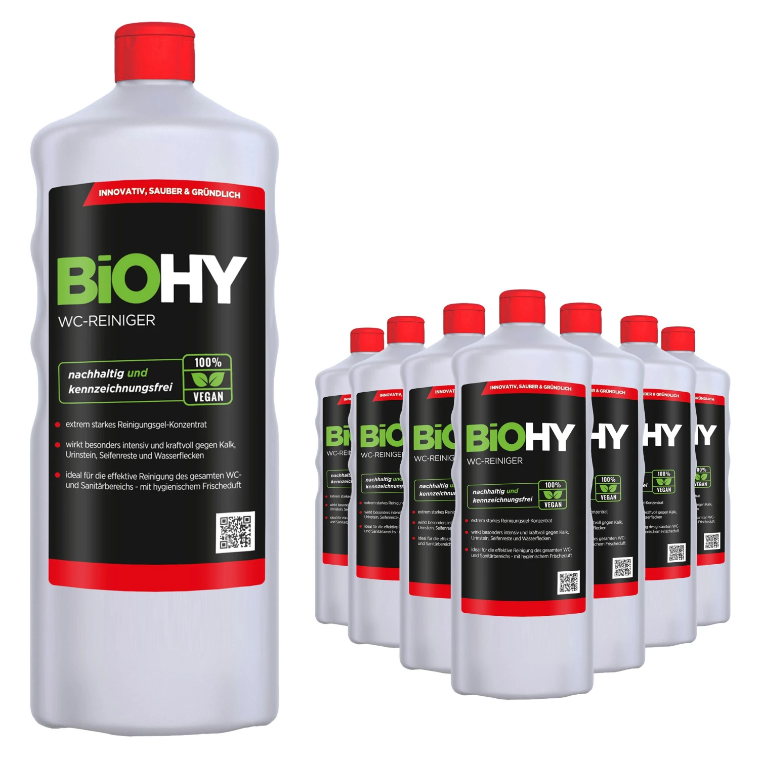 BiOHY WC-Reiniger (3x1l Flasche) | EXTRA STARK | Profi Bio Konzentrat | Dickflüssiges Reinigungs-Gel | Ideal Gegen Urinstein 4 BiOHY WC-Reiniger (3x1l Flasche) | EXTRA STARK | Profi Bio Konzentrat | Dickflüssiges Reinigungs-Gel | Ideal Gegen Urinstein – Bild 2