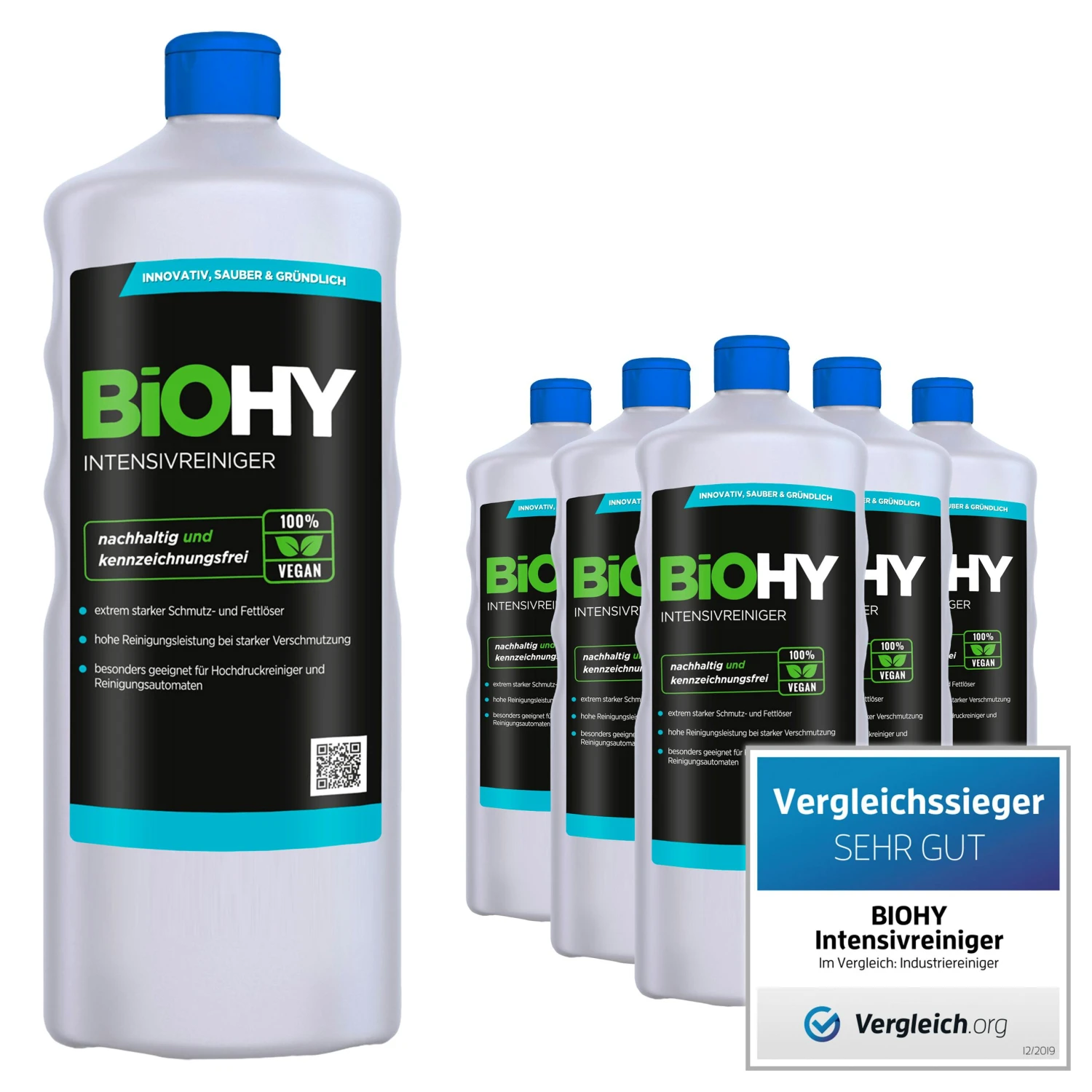 BiOHY Intensivreiniger Universal (480x1l Flasche) | Hochleistungs-INDUSTRIEREINIGER | Grundreiniger Ideal Für Hochdruckreiniger, Schaumarm 6 BiOHY Intensivreiniger Universal (480x1l Flasche) | Hochleistungs-INDUSTRIEREINIGER | Grundreiniger Ideal Für Hochdruckreiniger, Schaumarm – Bild 4