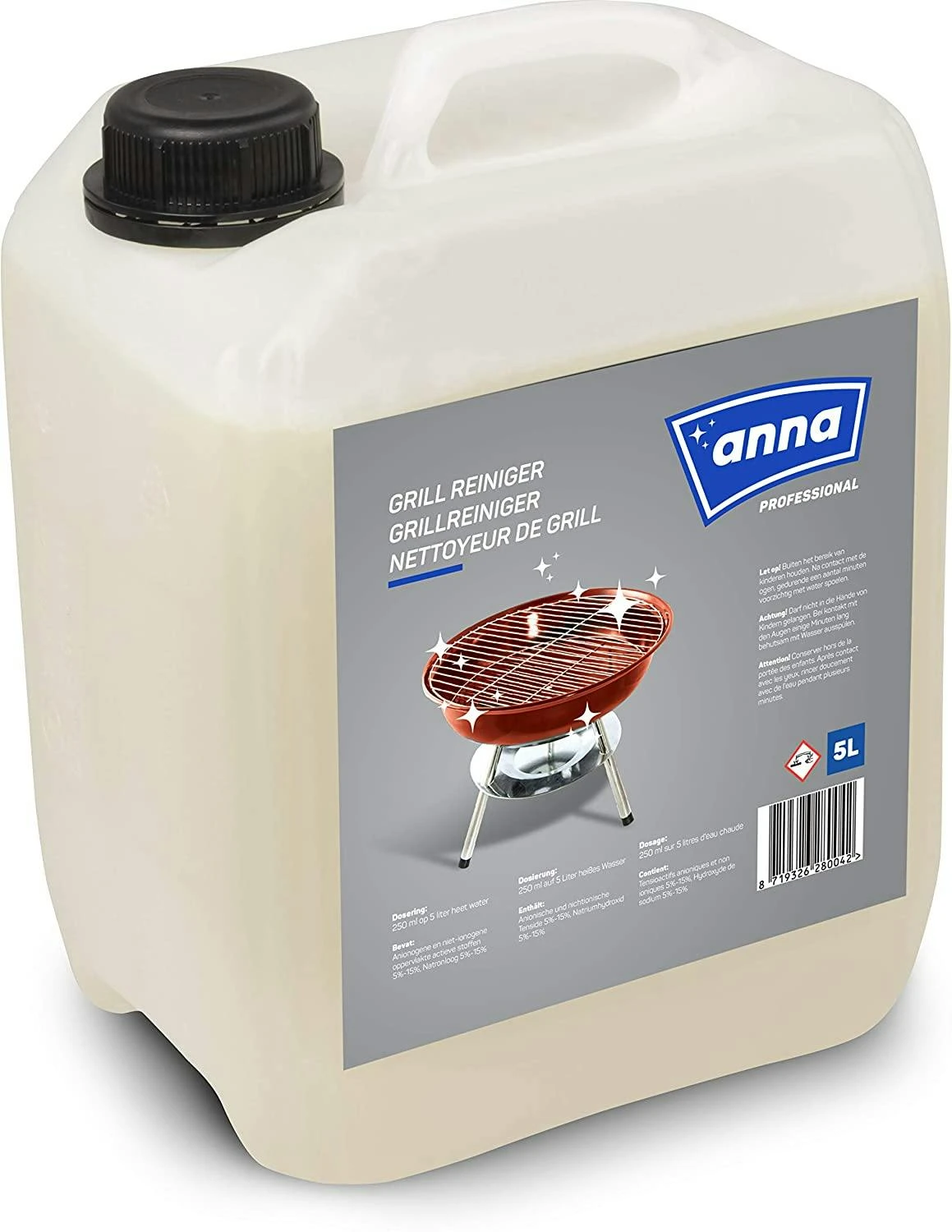 ANNA Professional Grillreiniger Edelstahl Gusseisen Reiniger Backofenreiniger 3 ANNA Professional Grillreiniger Edelstahl Gusseisen Reiniger Backofenreiniger