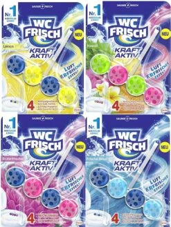 WC FRISCH Kraft Aktiv 4er Pack Blauspüler Farbspüler 4x1 Stück WC-Reiniger -Geschäft Für Haushaltsreinigung 57a5aa99 614d 4e11 804f d70bbbf58ff9