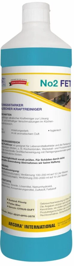 ARCORA Leistungsstarker Alkalischer Kraftreiniger No2 FETTLÖSER, 1L -Geschäft Für Haushaltsreinigung 5b6b76c7 a66d 4271 a2bf fe2f24e9367b 1