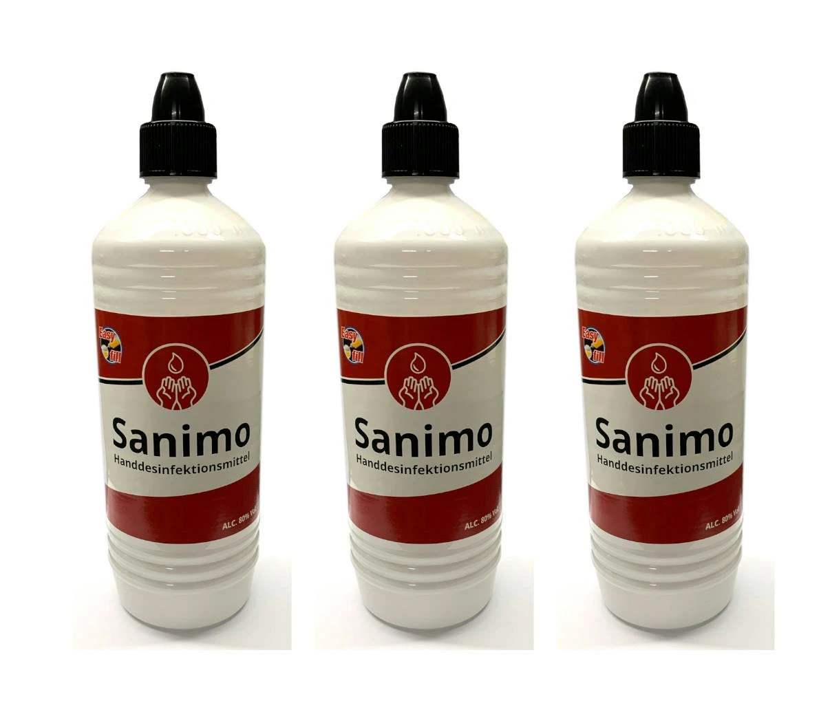 2x 1000ml Sanimo Handdesinfektionsmittel - Anwendungsfertig - Nach Rezept Der WHO Desinfektionsmittel Hände Nachfüllflasche 5 2x 1000ml Sanimo Handdesinfektionsmittel - Anwendungsfertig - Nach Rezept Der WHO Desinfektionsmittel Hände Nachfüllflasche – Bild 3