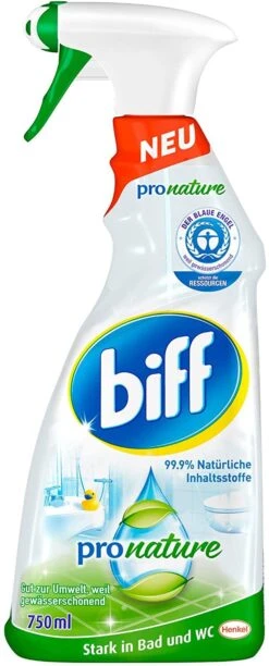 Biff Pro Nature 8x750 Ml Badreiniger Sprühflasche 8er Pack Reiniger Gegen Kalk -Geschäft Für Haushaltsreinigung 6be6fe07 0ab7 4f0f 8752 7395fecc3625