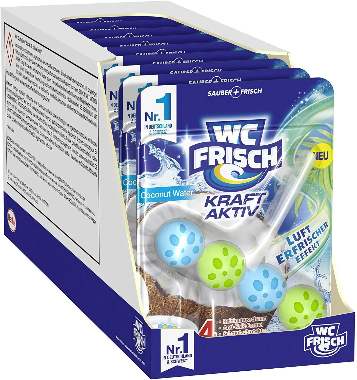 WC-Frisch Kraft Aktiv Duftspüler Frische Brise 10x50g WC-Reiniger Reinigung 5 WC-Frisch Kraft Aktiv Duftspüler Frische Brise 10x50g WC-Reiniger Reinigung – Bild 3