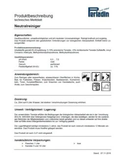 Perladin Premium Neutralreiniger 5 L Kanister Mit Ablasshahn Universal Reiniger 5 Liter -Geschäft Für Haushaltsreinigung 735a8994 b6e6 4208 b289 01a4b831df59