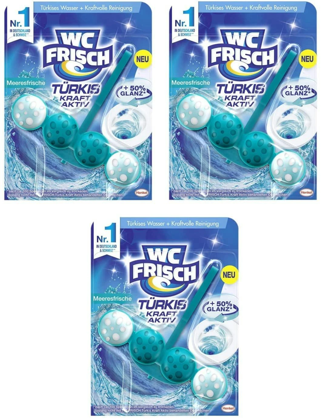 WC-Frisch Kraft Aktiv Duftspüler Frische Brise 10x50g WC-Reiniger Reinigung 9 WC-Frisch Kraft Aktiv Duftspüler Frische Brise 10x50g WC-Reiniger Reinigung – Bild 7