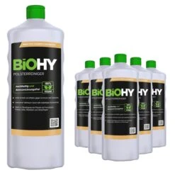 BiOHY Spezial Polsterreiniger (6x1l Flasche) | Ideal Für Autositze, Sofas, Matratzen Etc. | Ebenfalls Für Waschsauger Geeignet