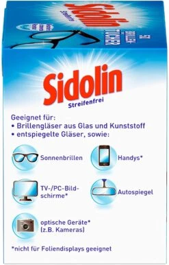 Sidolin Brillen Putztücher 50 Stück Reinigungstücher Brillenputztücher Reiniger -Geschäft Für Haushaltsreinigung 93951b7c db0b 4d87 a837 5e51ee5f2108