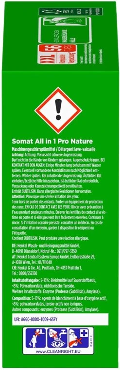 Somat All In 1 Pro Nature Spülmaschinen Tabs 56 Tabs Spülmittel Spülen Reinigung -Geschäft Für Haushaltsreinigung 9872c98b 0dfe 495c 8ec9 4398641fc39b