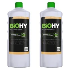 BiOHY Spezial Polsterreiniger (2x1l Flasche) | Ideal Für Autositze, Sofas, Matratzen Etc. | Ebenfalls Für Waschsauger Geeignet