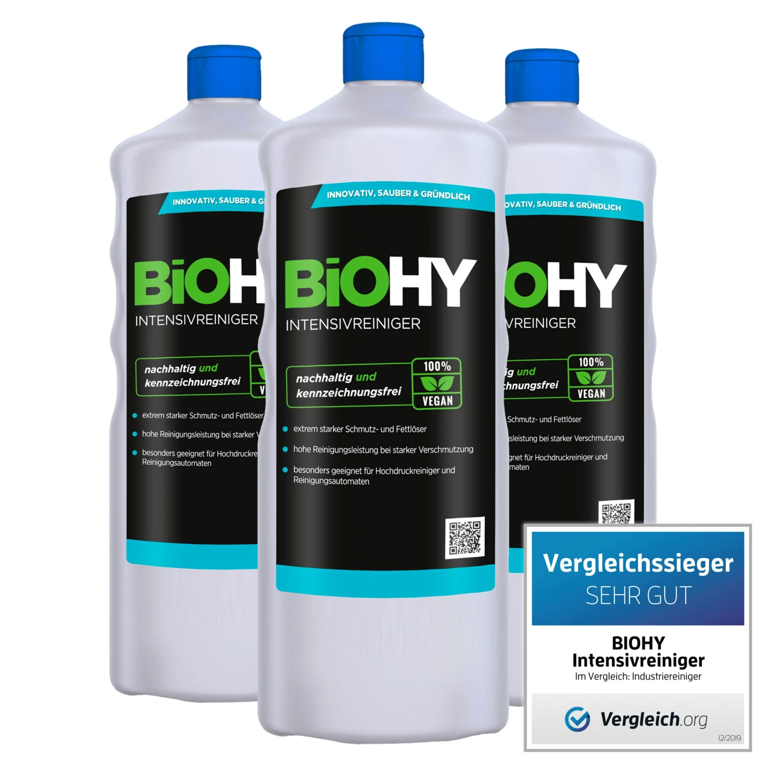 BiOHY Intensivreiniger Universal (3x1l Flasche) | Hochleistungs-INDUSTRIEREINIGER | Grundreiniger Ideal Für Hochdruckreiniger, Schaumarm 3 BiOHY Intensivreiniger Universal (3x1l Flasche) | Hochleistungs-INDUSTRIEREINIGER | Grundreiniger Ideal Für Hochdruckreiniger, Schaumarm