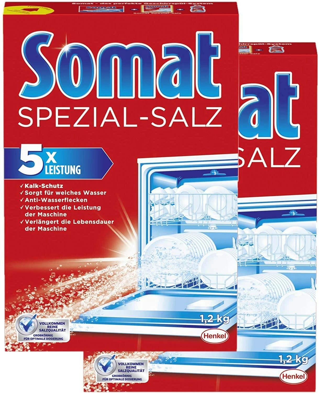 Somat Spezial-Salz Spülmaschinensalz Spülmachine Geschirrspülleistung 8 X1,2kg 6 Somat Spezial-Salz Spülmaschinensalz Spülmachine Geschirrspülleistung 8 X1,2kg – Bild 4