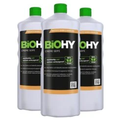 BiOHY Creme Seife (1l Flasche) | Hautschonende, Rückfettende Und Geruchsneutrale Handseife PHOSPHATFREI | Ohne Parfüm Und Farbstoffe -Geschäft Für Haushaltsreinigung bf6456b1 935f 4d95 aeae 014876bb7558 3