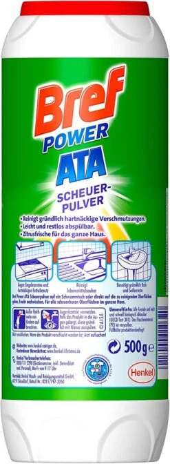 Bref Power ATA Scheuerpulver 15er Pack Gegen Hartnäckige Verschmutzungen 15x500g -Geschäft Für Haushaltsreinigung d40900c8 251a 43e1 942b 0d23f1879454