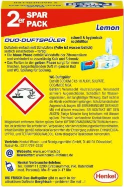 WC FRISCH Duo Lemon 2er Pack WC-Reiniger WC-Duftstein 2x 2 Stück Nachfüllpack -Geschäft Für Haushaltsreinigung d633ed98 4d4f 4b77 b5ab 9e0faf89729f