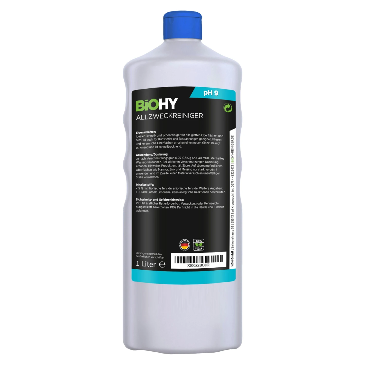 BiOHY Allzweckreiniger Konzentrat (2x1l Flasche) | Schonender Profi - Universalreiniger Für Haushalt Und Auto | Vollständig Biologisch Abbaubar 8 BiOHY Allzweckreiniger Konzentrat (2x1l Flasche) | Schonender Profi - Universalreiniger Für Haushalt Und Auto | Vollständig Biologisch Abbaubar – Bild 6