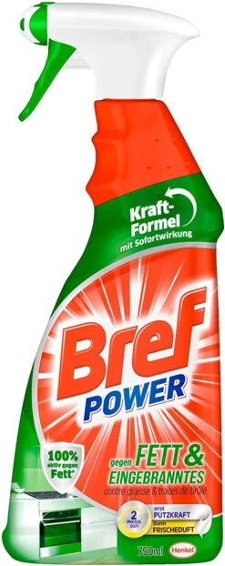 Bref Power Fett Eingebranntes Fettlöser Küchen Reiniger 2x750 Ml Sprühflasche -Geschäft Für Haushaltsreinigung dd1032c7 b932 417b 83af d26fcd8b536b