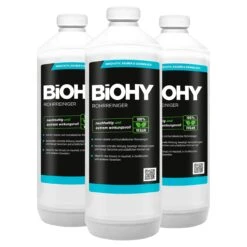 BiOHY Rohrreiniger (3x1l Flasche) | EXTRA STARK | Flüssiger, Hochkonzentrierter Abflussreiniger | Geruchsneutral | Für Alle Verstopfungen