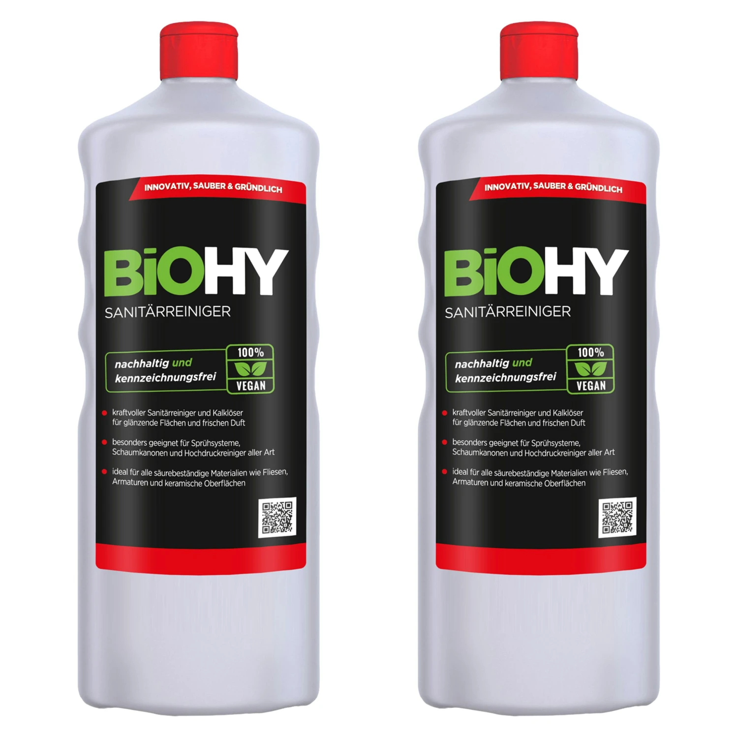 BiOHY Sanitärreiniger (2x1l Flasche) | Kalkzersetzendes Konzentrat Für Den Sanitärbereich | Badreiniger Mit Angenehme & Frischen Duft | EXTRA STARK 3 BiOHY Sanitärreiniger (2x1l Flasche) | Kalkzersetzendes Konzentrat Für Den Sanitärbereich | Badreiniger Mit Angenehme & Frischen Duft | EXTRA STARK