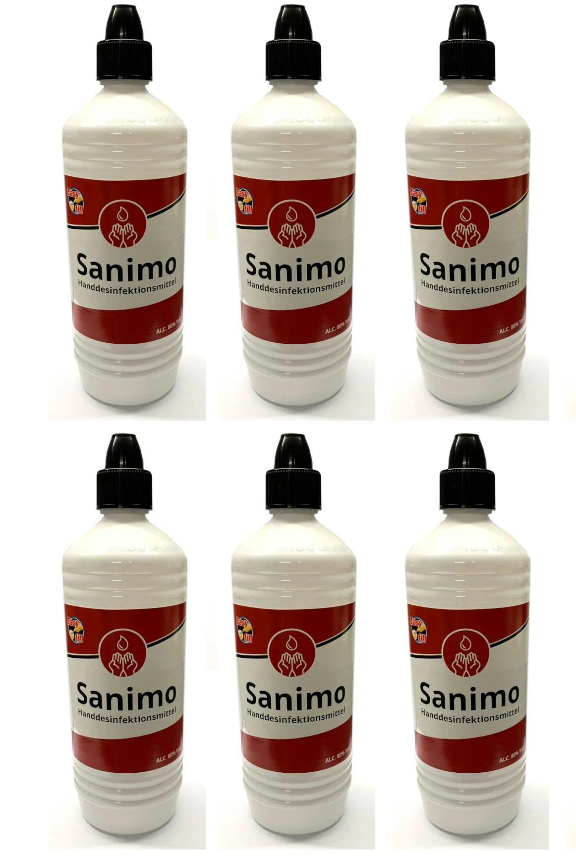 2x 1000ml Sanimo Handdesinfektionsmittel - Anwendungsfertig - Nach Rezept Der WHO Desinfektionsmittel Hände Nachfüllflasche 6 2x 1000ml Sanimo Handdesinfektionsmittel - Anwendungsfertig - Nach Rezept Der WHO Desinfektionsmittel Hände Nachfüllflasche – Bild 4