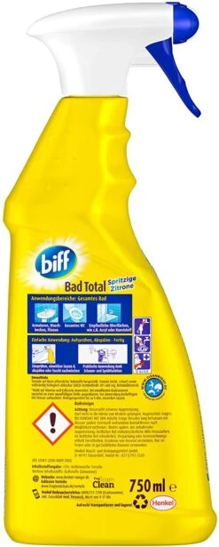 Biff Bad Total Zitrus Badreiniger 750ml Sprühflasche Reiniger Reinigungsmittel -Geschäft Für Haushaltsreinigung eef71411 3f6d 4835 a0c5 6260b58b353d