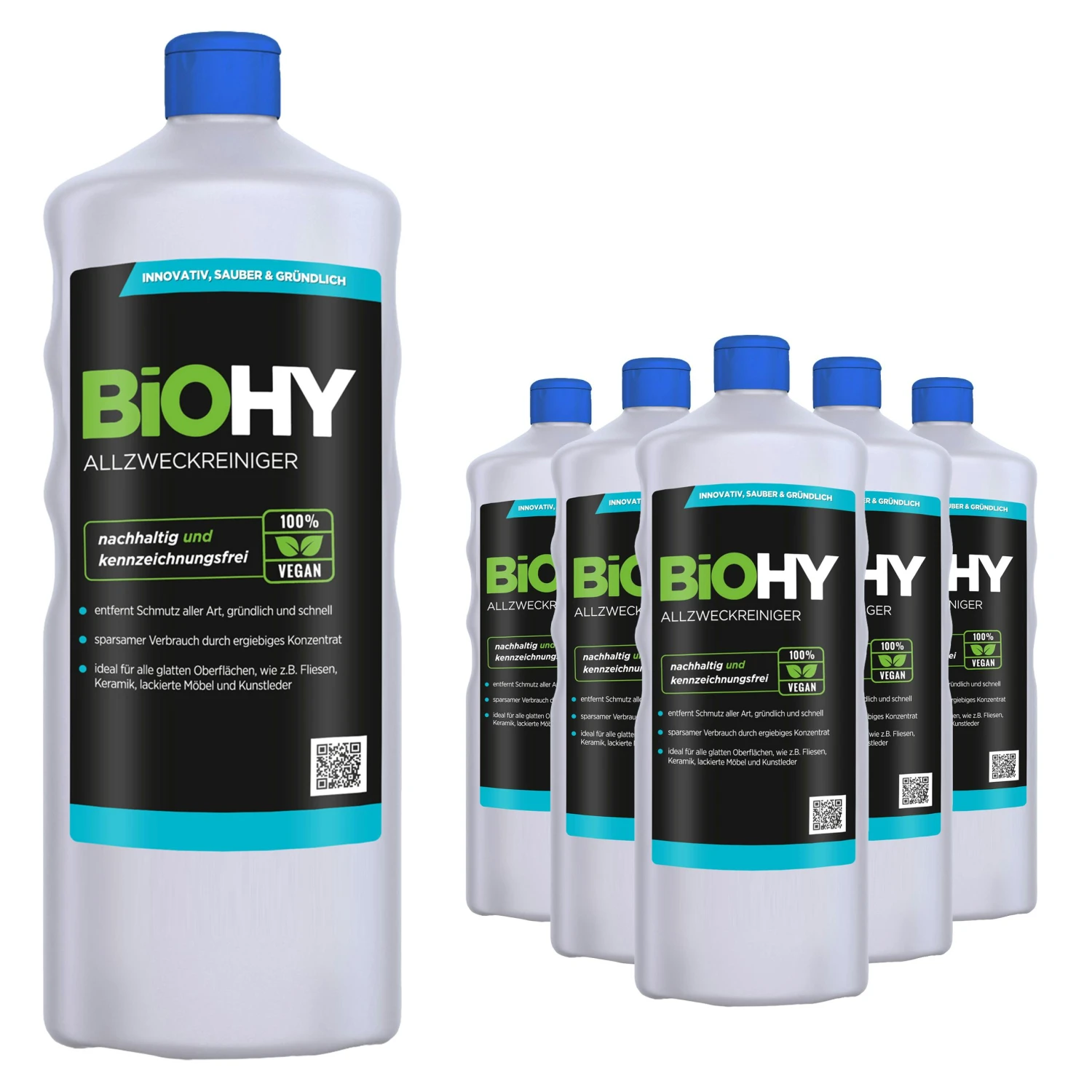 BiOHY Allzweckreiniger Konzentrat (2x1l Flasche) | Schonender Profi - Universalreiniger Für Haushalt Und Auto | Vollständig Biologisch Abbaubar 6 BiOHY Allzweckreiniger Konzentrat (2x1l Flasche) | Schonender Profi - Universalreiniger Für Haushalt Und Auto | Vollständig Biologisch Abbaubar – Bild 4